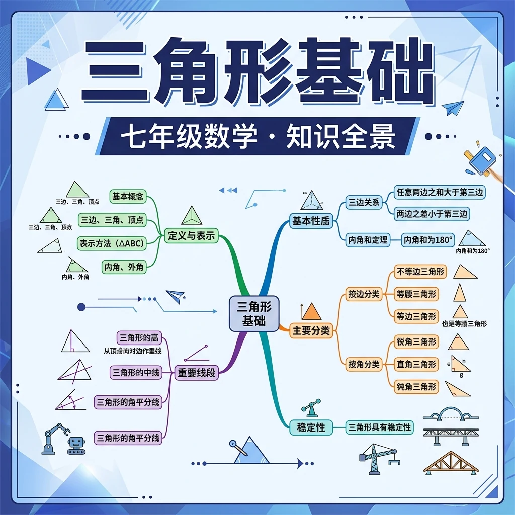 《三角形基础》 · 初中数学 G8 · TeachAny v7.14.1