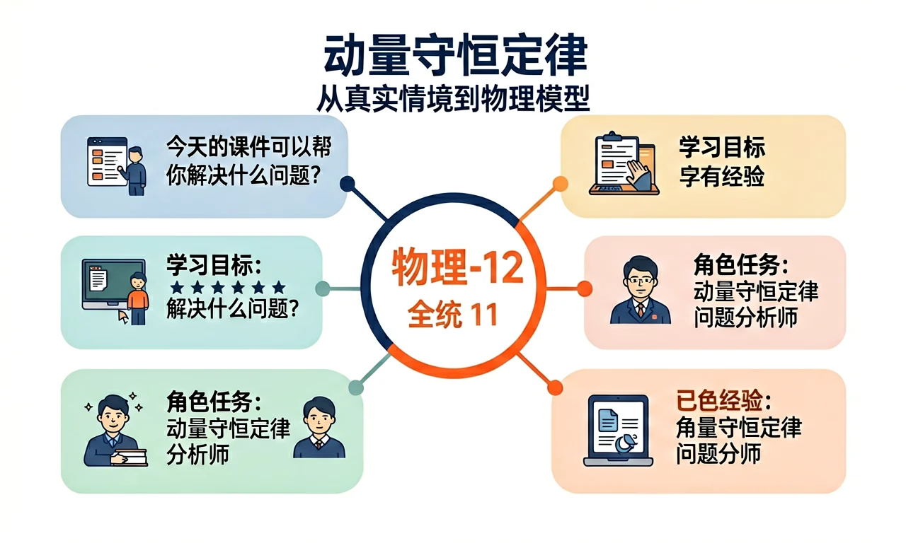 动量守恒定律：从真实情境到物理模型 · 高中物理 G11 · TeachAny v7.14